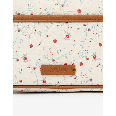 Bandolera Con Bolsillo Delantero Estampado Flores