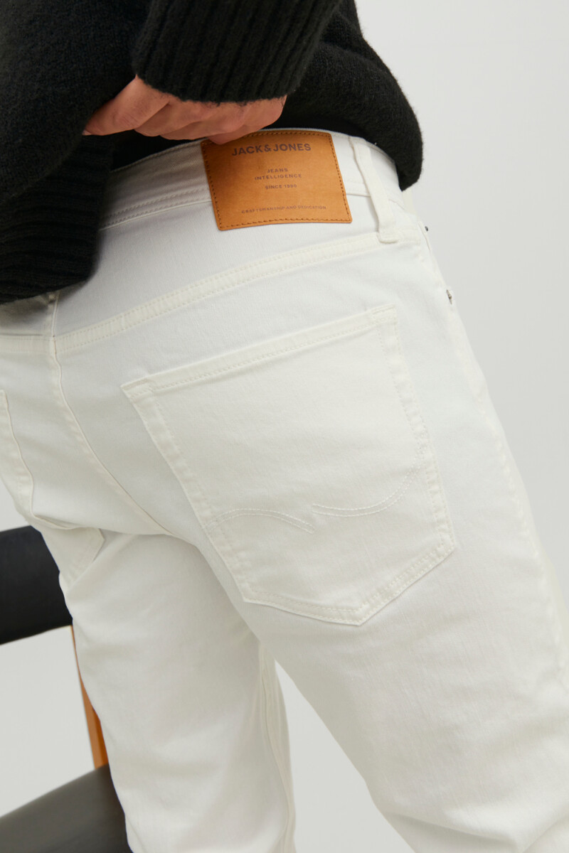 JEANS SLIM GLENN White Denim