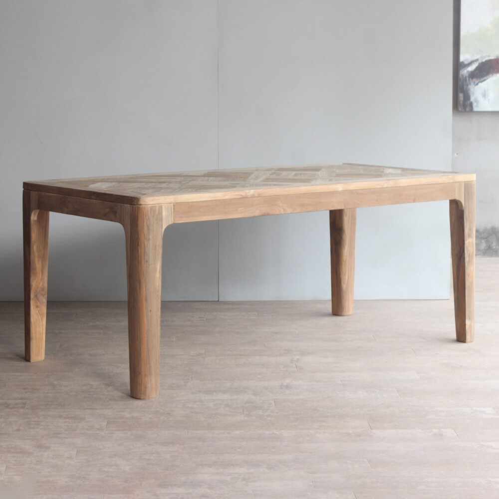 MESA DE COMEDOR MADERA NATURAL-BEIGE RENÉ