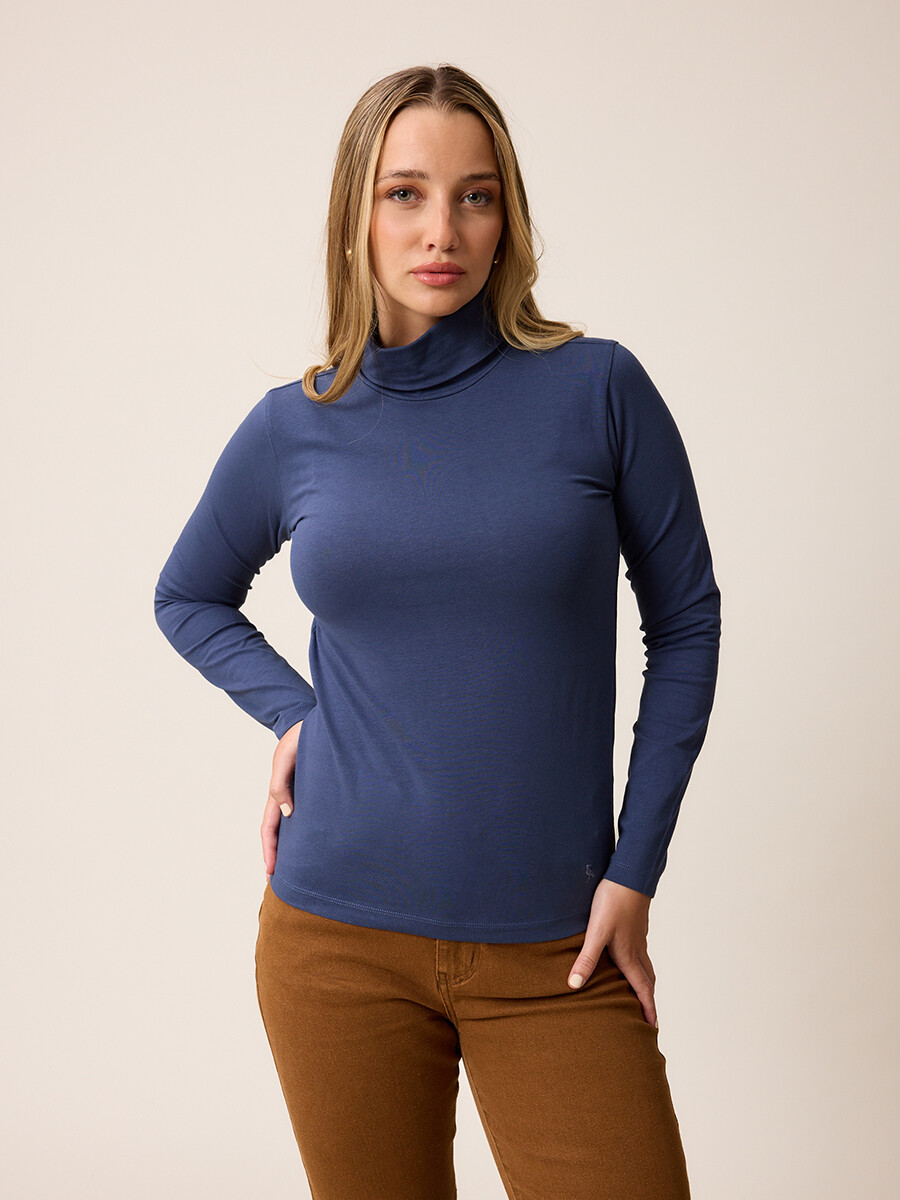 T-SHIRT M/L MUTORA POLANCO - Indigo 