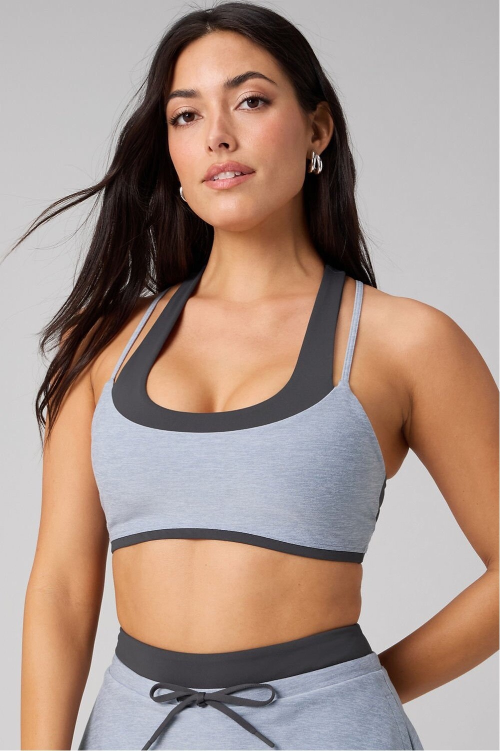 Bra Heatherflex Principal Low Impact Bra Mujer Raincloud Heather/Midnight