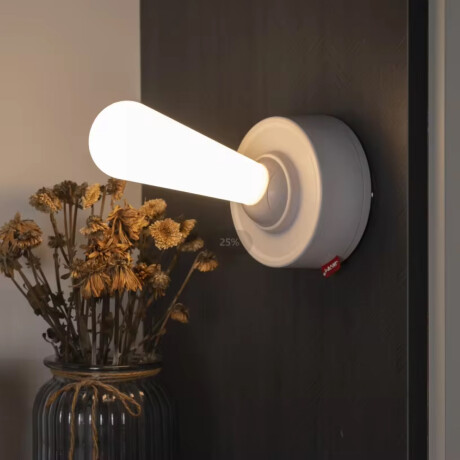 Lámpara LED portátil con base tipo interruptor ON-OFF Gris