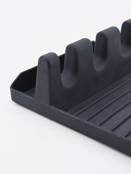 SOPORTE SILICONA CUCHARAS GRIS