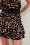 FALDA CHEETA ANIMAL LIGHT Marron