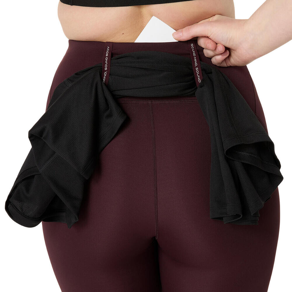 Tights Running Road High Waist Tight Mujer Dark Currant