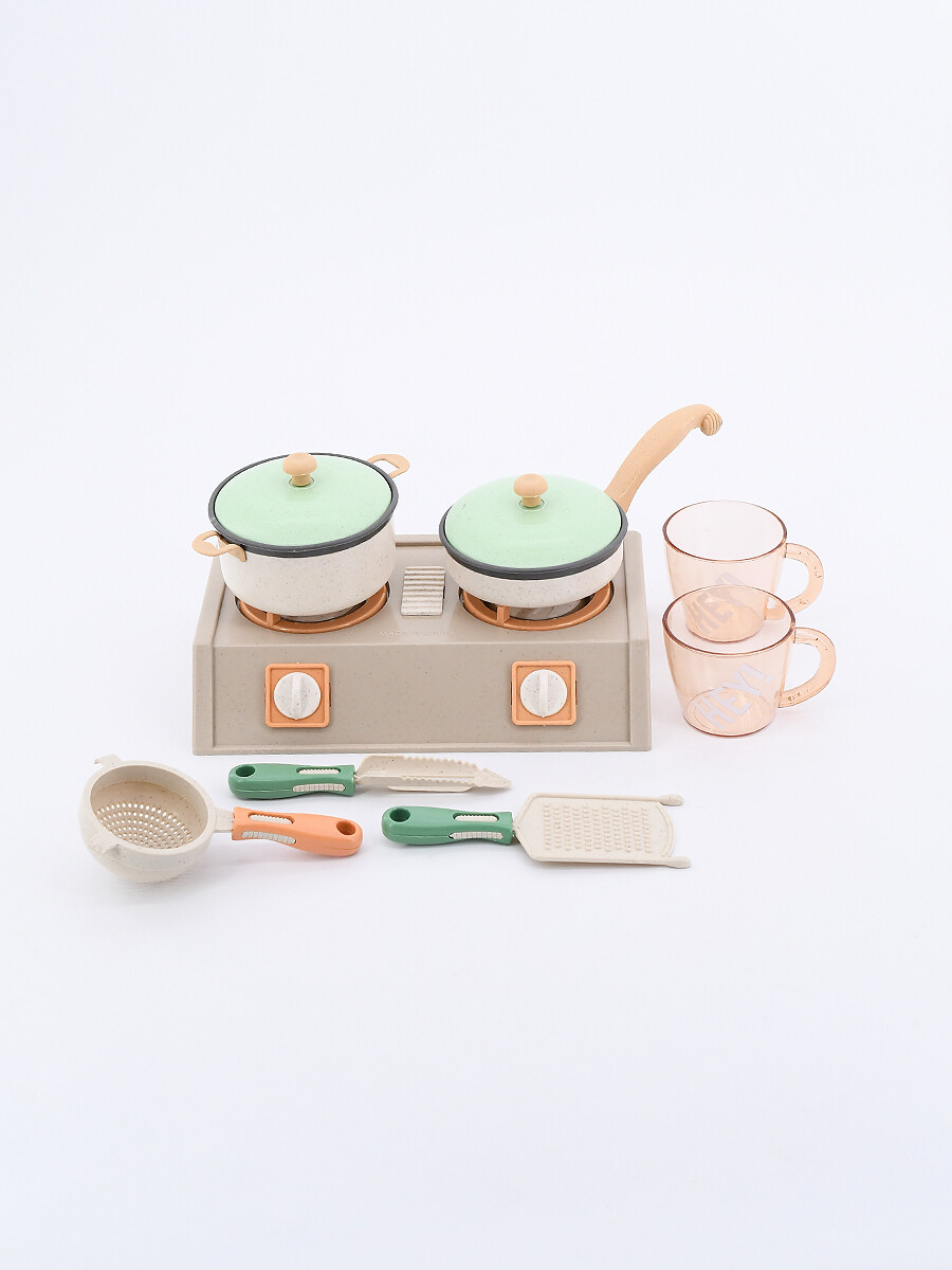COCINITA SET CON OLLAS - VERDE 