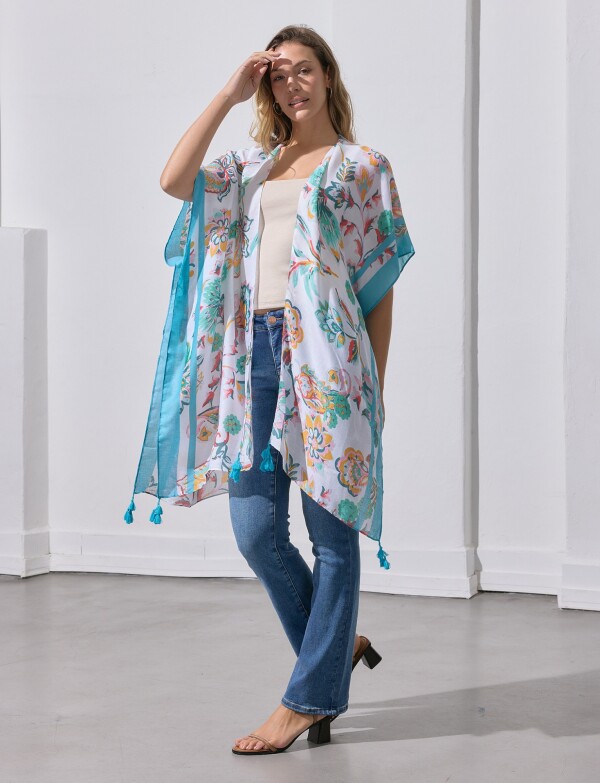 Kimono Print BLANCO/MULTI