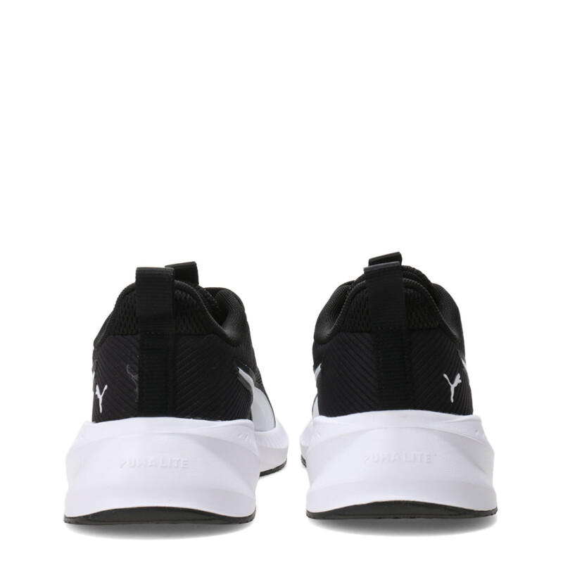 Championes de Niños Puma Flyer Lite 4 Junior Negro - Blanco