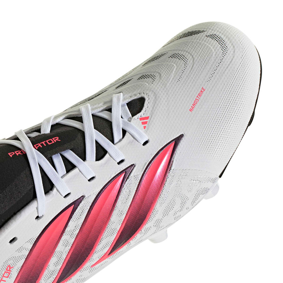 Championes Unisex Adidas Predator League Fg Blanco - Rosado