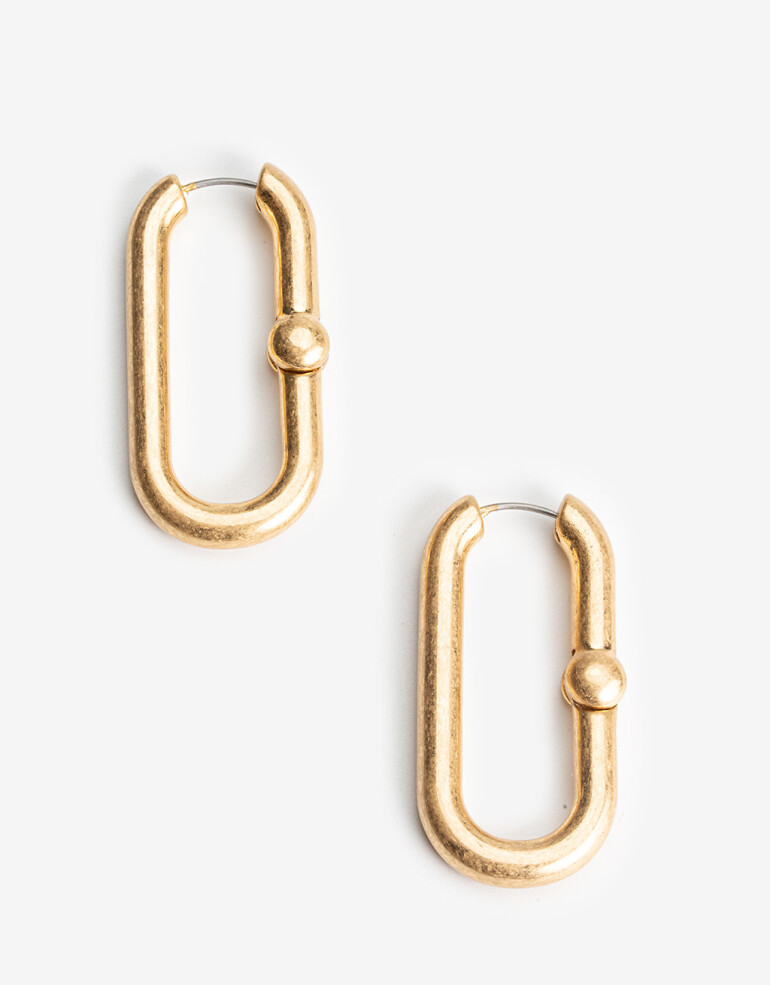 Aros Argollas Metal Aros Argollas Metal - Dorado Oro Amarillo