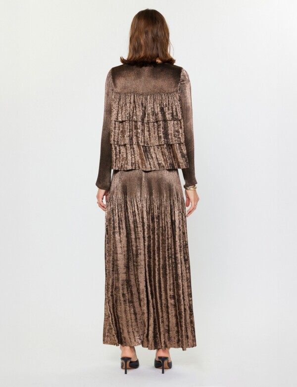 Palazzo Laminado Plisado DORADO