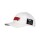 Gorro con Visera Pony con Liso con Logo White/Red