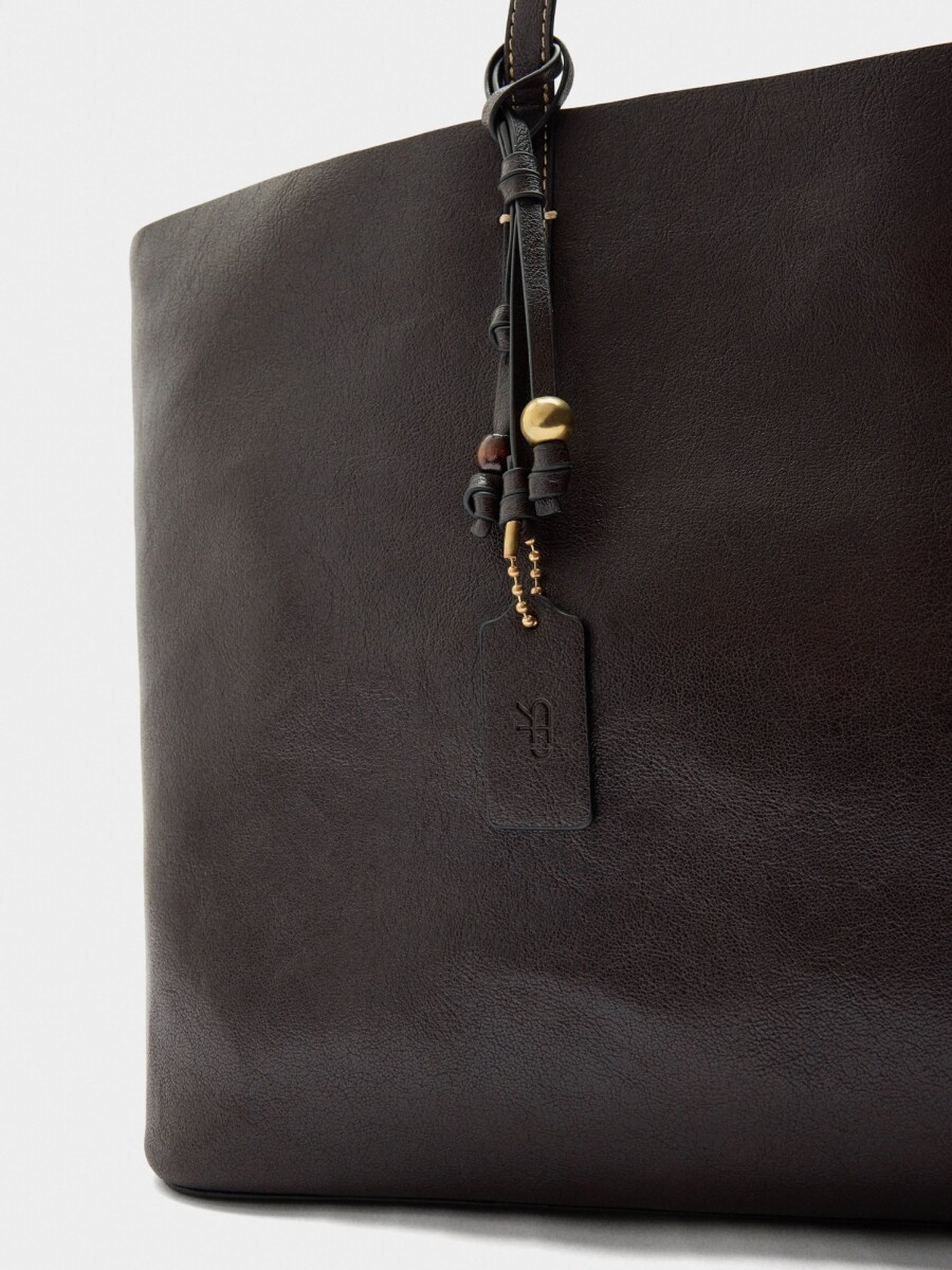 Bolso Shopper Reversible Con Bolsa Extraíble L marron