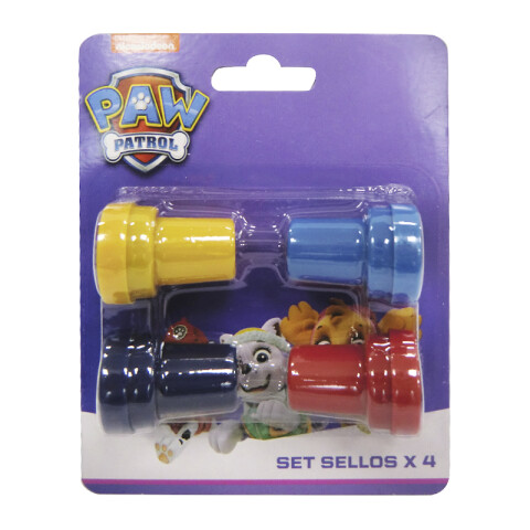 Pack X 4 Sellos Infantiles Con Diferentes Diseños Paw Patrol SKYE