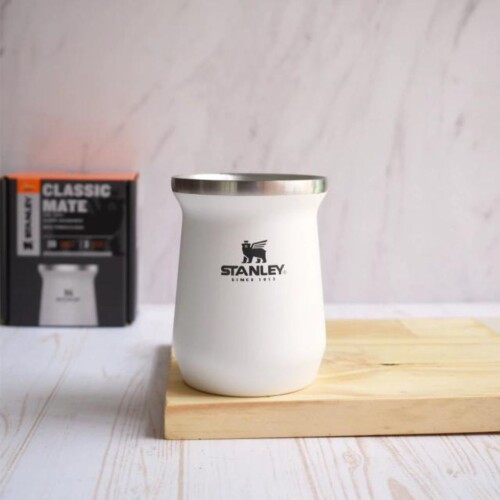 Mate Acero Inoxidable Classic Stanley Blanco