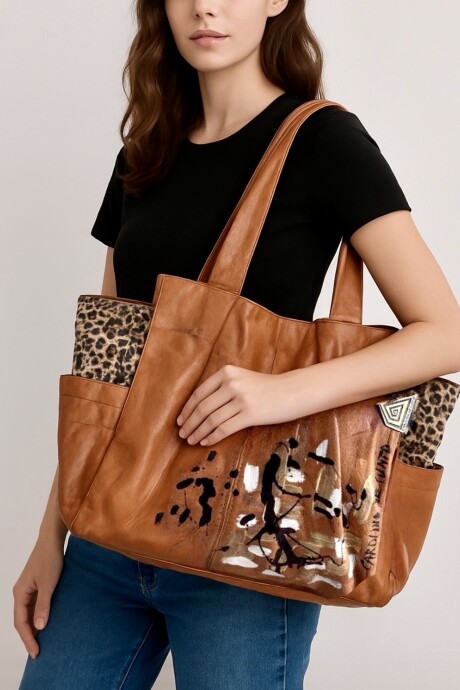 Cartera IRENA Con Arte Terra Y Print