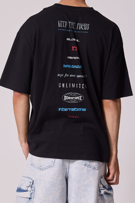 T-SHIRT RIFT DIXIE Negro