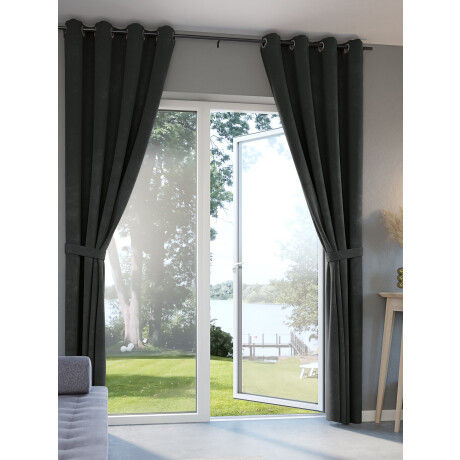 Cortina Anten 1X140X300 Gris
