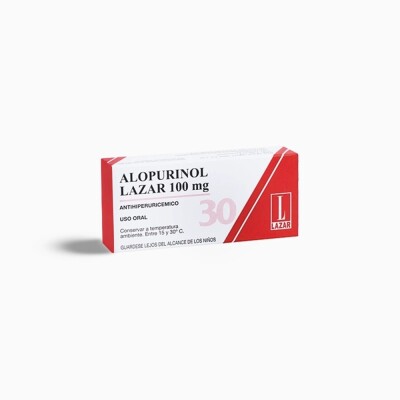 Alopurinol Lazar 100 Mg. 30 Comp. Alopurinol Lazar 100 Mg. 30 Comp.