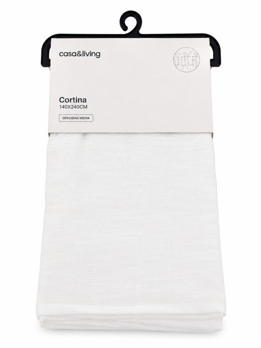CORTINA CON ENGANCHE - CRUDO 