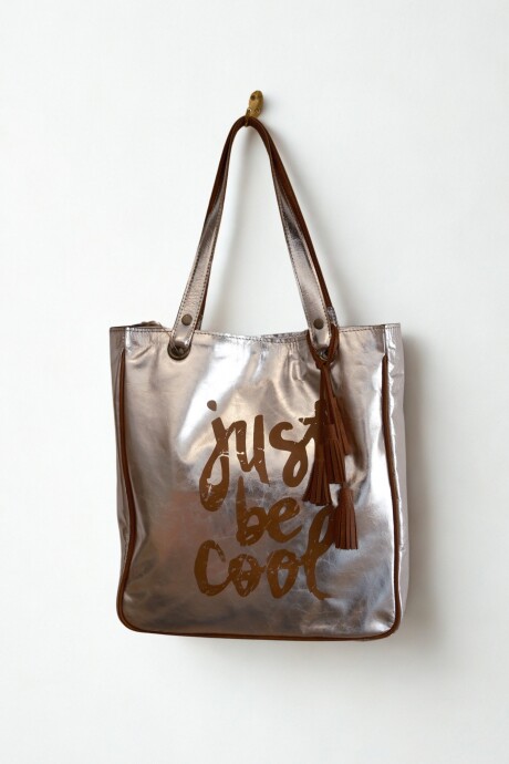 Cartera Shopping Plata