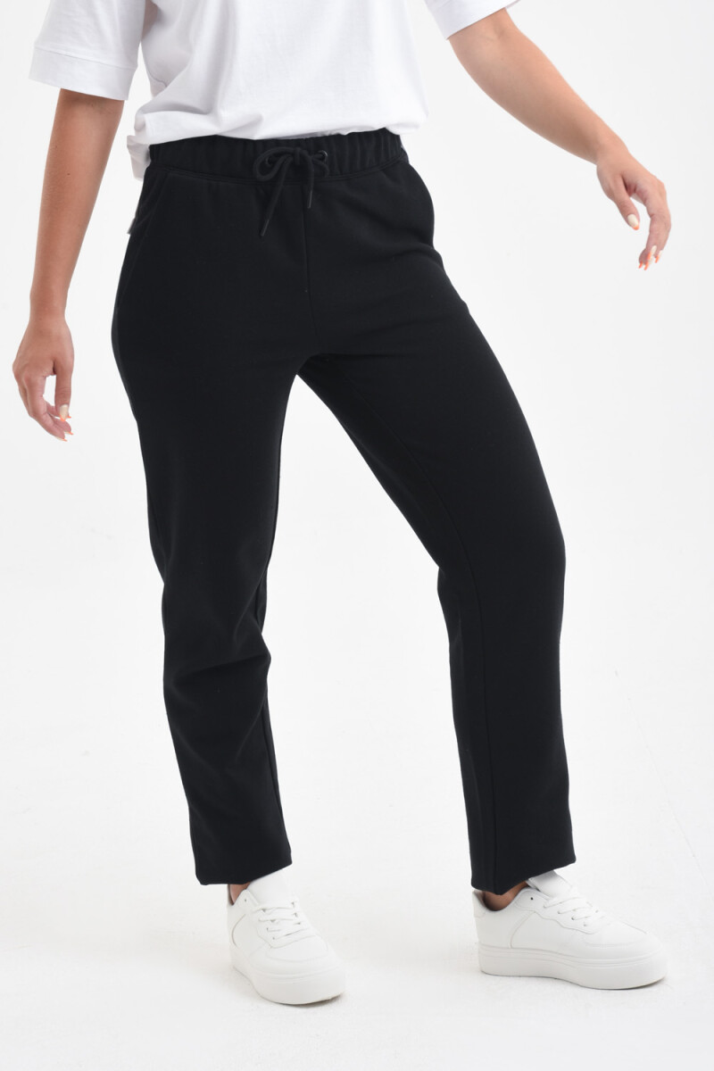 Pantalón deportivo básico Negro