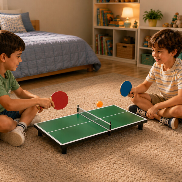 Mesa de Ping Pong Infantil Con Paletas y Pelotas Mesa de Ping Pong Infantil Con Paletas y Pelotas