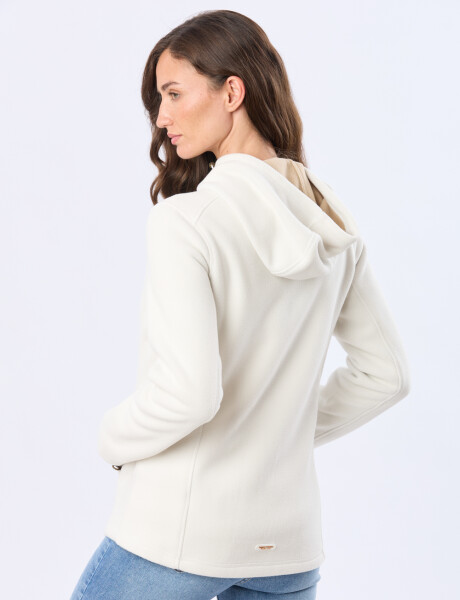 CAMPERA POLAR CON CAPUCHA Natural