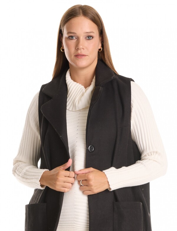 Chaleco Bolsillos NEGRO