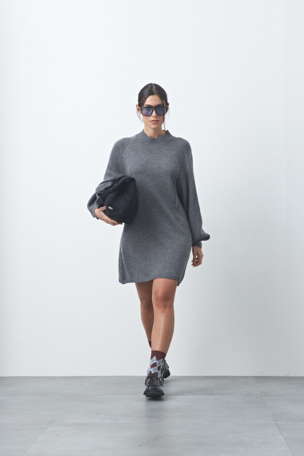 VESTIDO TRIXIE Gris Osc Melange