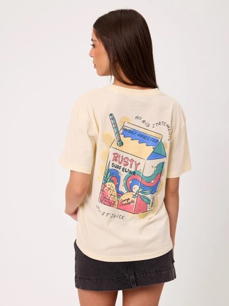 T-SHIRT RUSTY HIDAYA CREMA