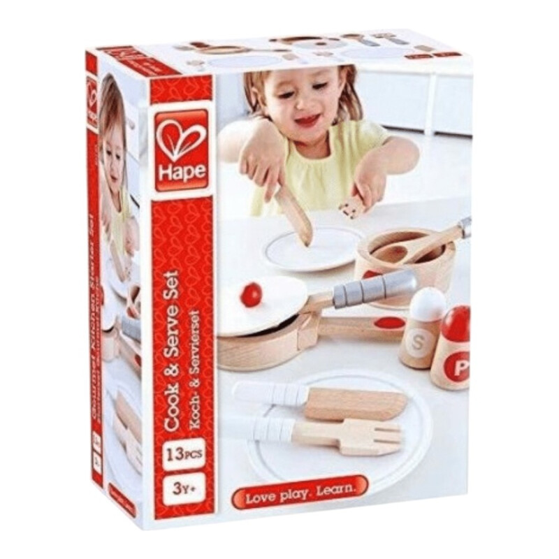 Set Utensilios Cocina Madera Hape Set Utensilios Cocina Madera Hape