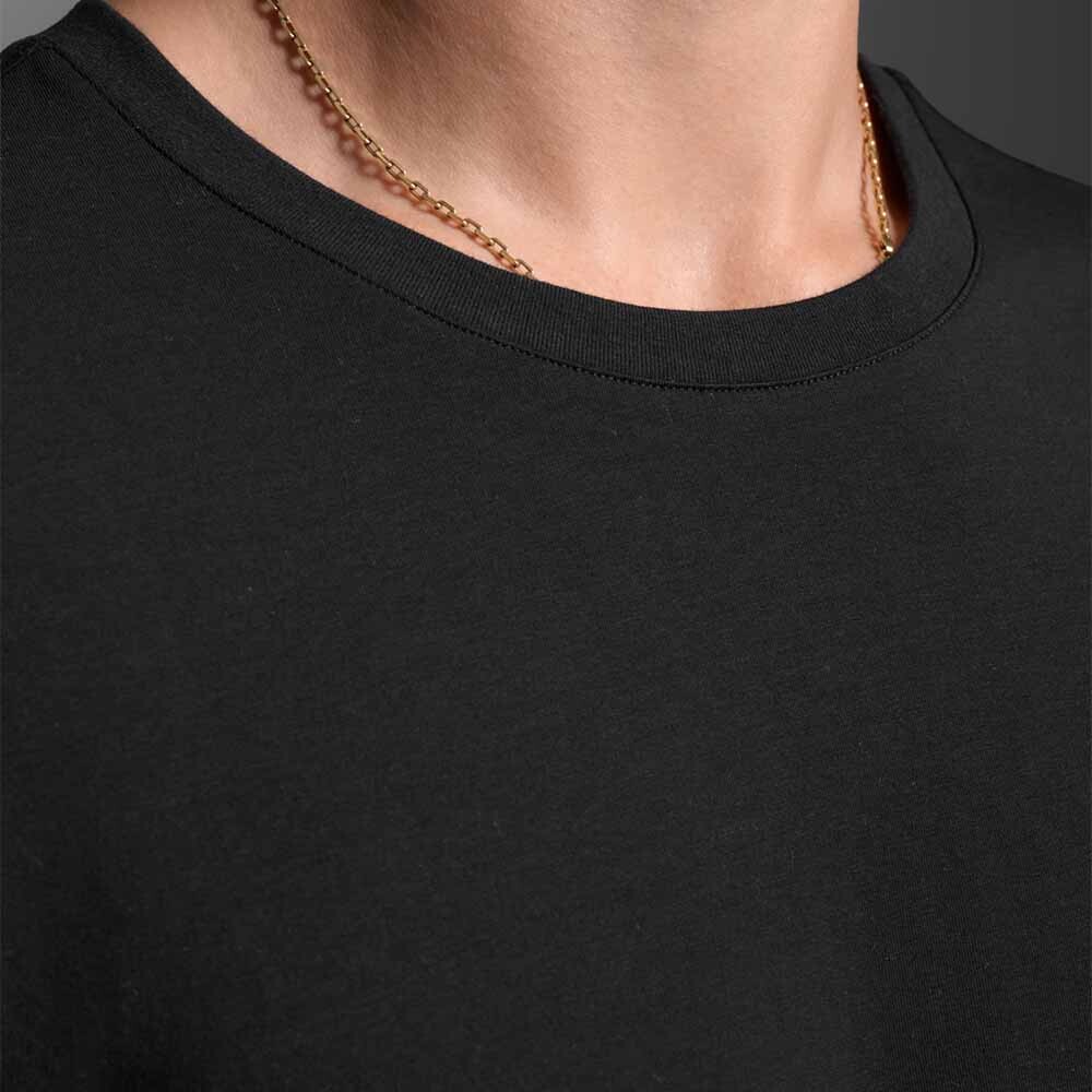 Polo Training Motion Cotton Flex Tee Hombre Black/black