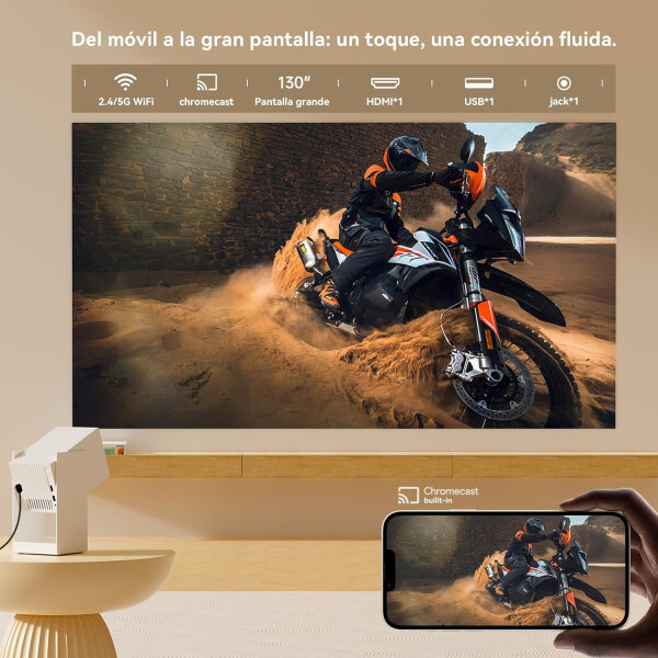 Proyector Wanbo Cube 2 Pro Android 1gb Ram 8gb BLANCO