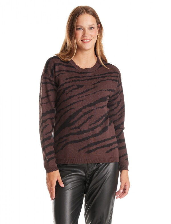 Buzo Print MARRON/MULTI