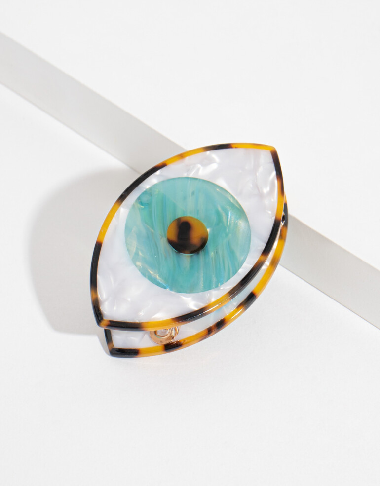 Broche Acrilico Broche Acrílico De Ojo - Combinacion Tricolor