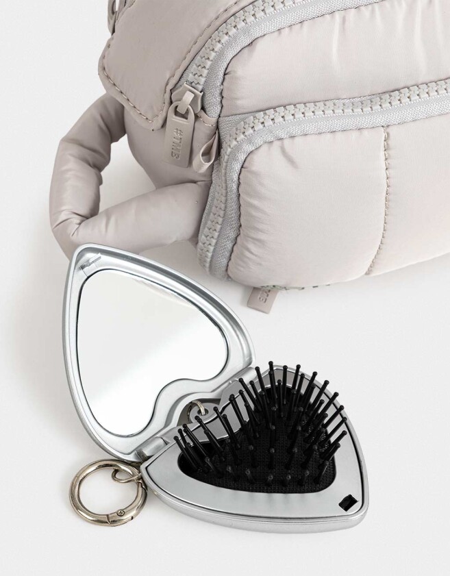 Porta Cosméticos Necessaires - Gris Claro
