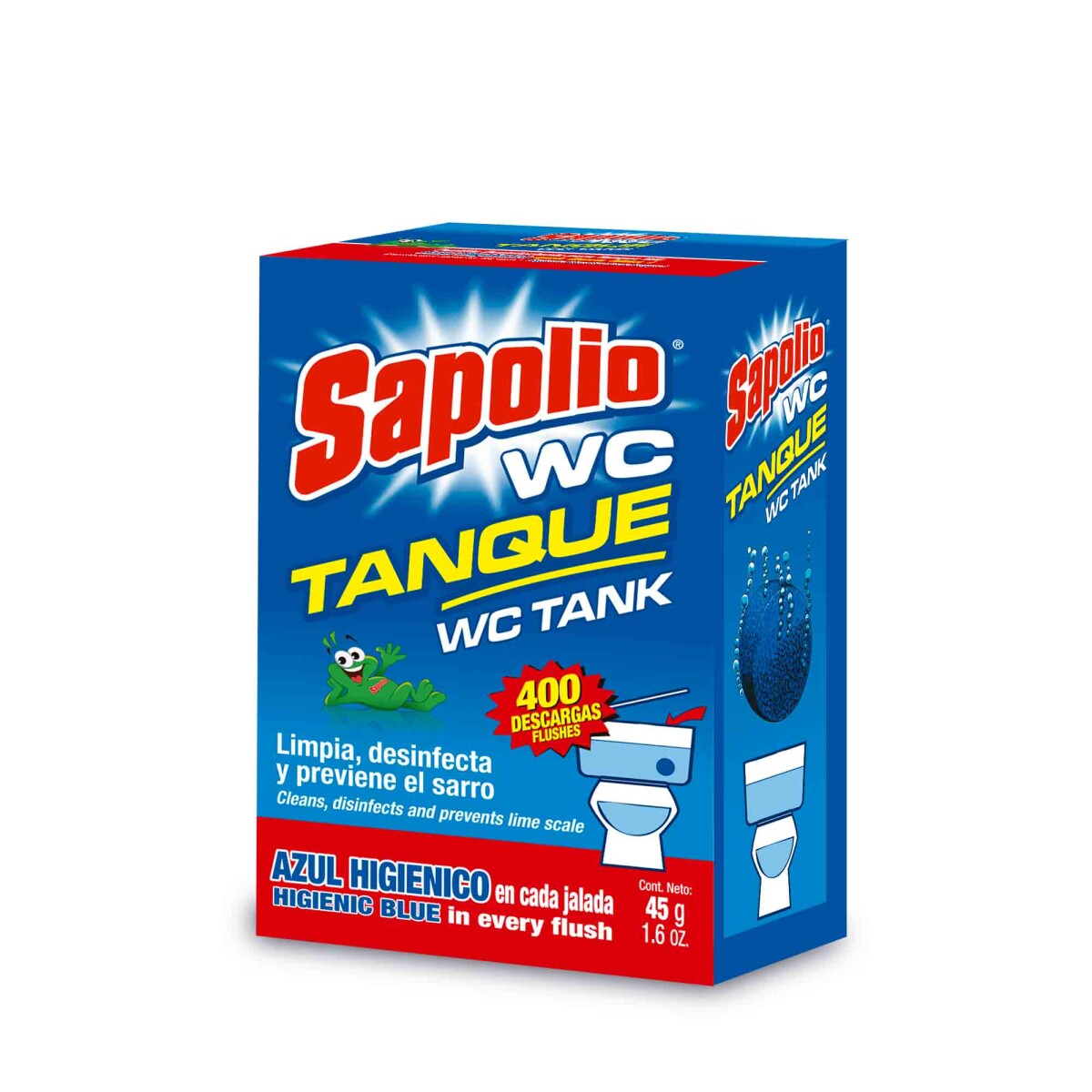 PASTILLA PARA MOCHILA SAPOLIO BAÑO AZUL 45 G 