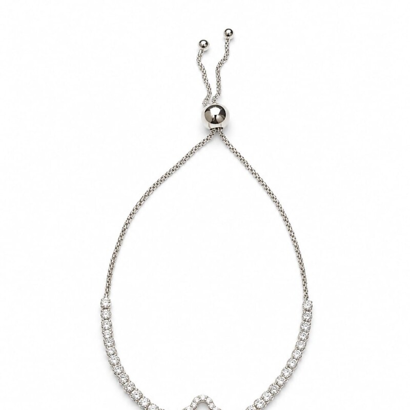 Pulsera con flor al centro y zirconias Pulsera con flor al centro y zirconias