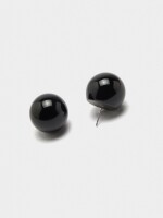 Pendientes De Esferas negro