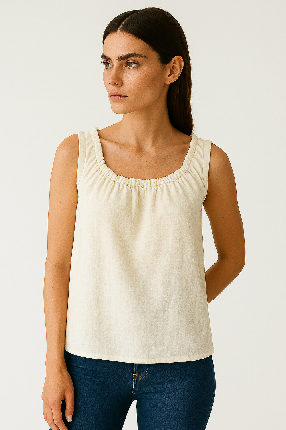 Musculosa Calvagh Marfil / Off White