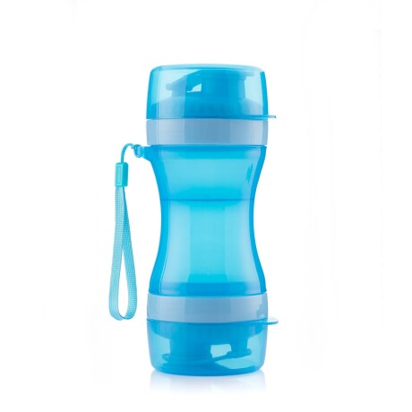 BOTELLA C/DEPÓSITO TREATS PP-BPA-LIBRE AZUL V0103141