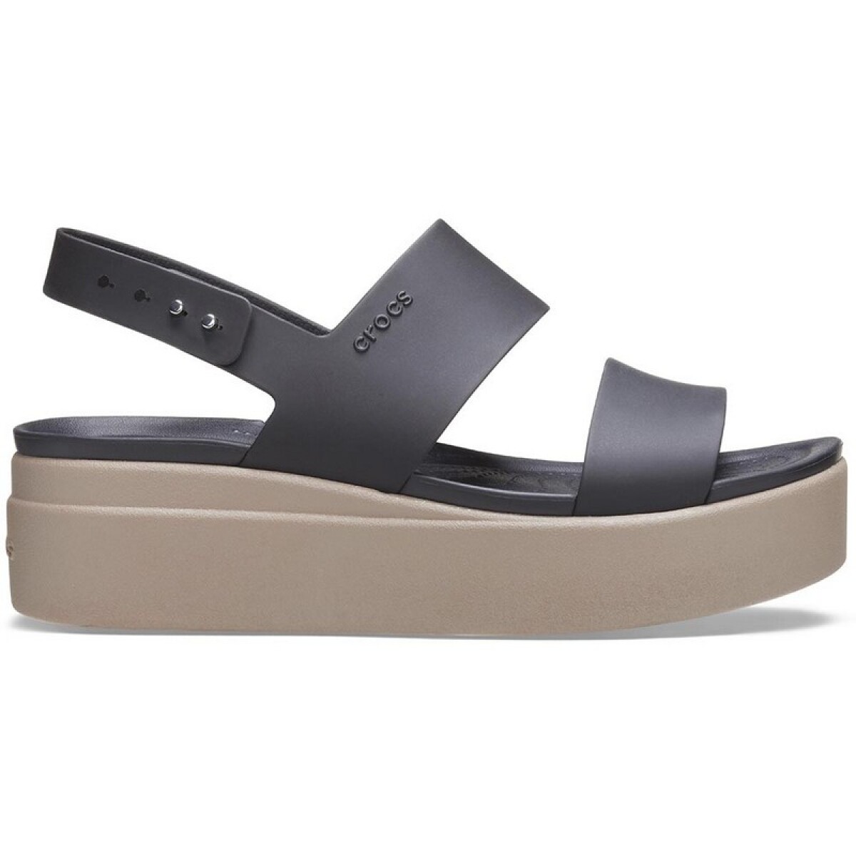 Sandalias Crocs Brooklyn Low Wedge - Negro 