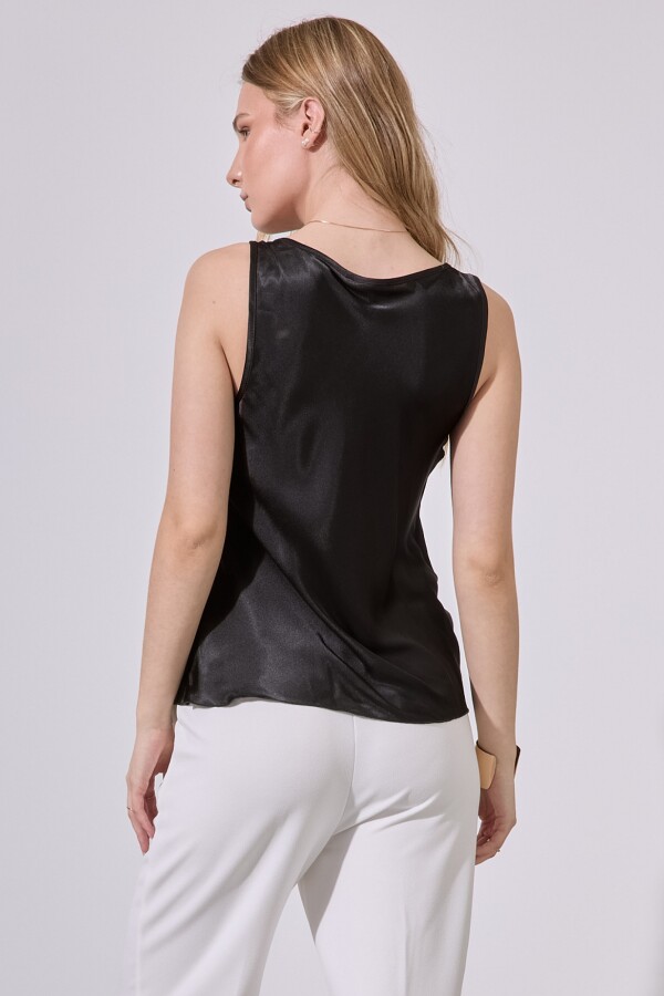 Musculosa Satén NEGRO