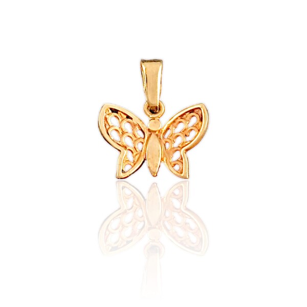 Dije Mariposa-Oro bajo-Sin piedra-CP8519 Sinpiedra