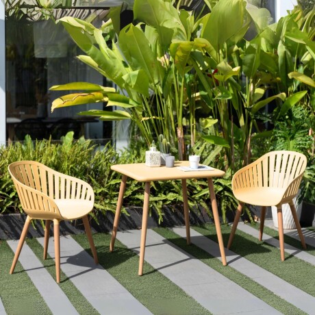 SILLA NASSAU CARVER Silla De Exterior RUSTICO Nassau Carver Patas De Eucalipto - Miel