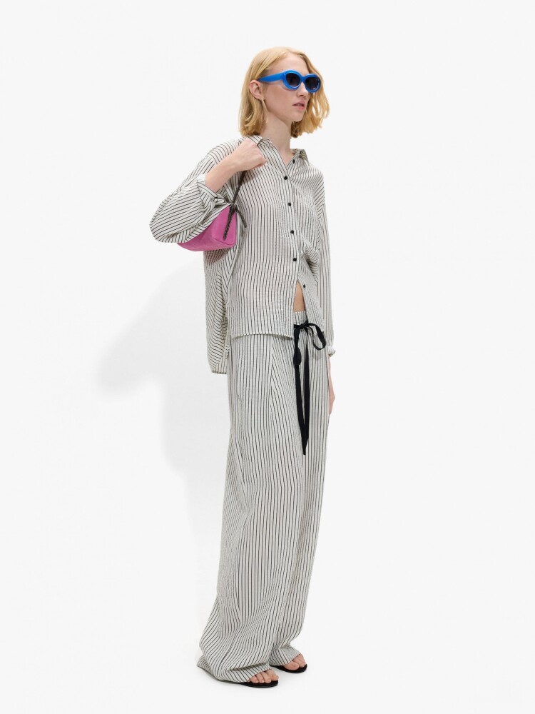 Pantalón A Rayas crudo