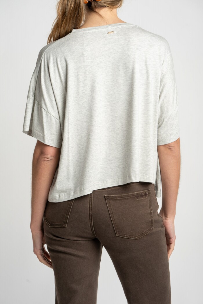 Remera Gris Melange