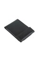 Tarjetero de Cuero con Separadores Transparentes Negro