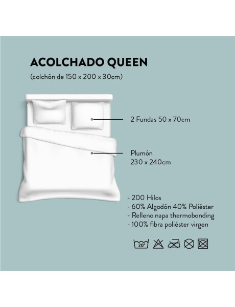 ACOLCHADO QUEEN 200H230x240CM SLATE CANNON ACOLCHADO QUEEN 200H230x240CM SLATE CANNON